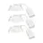 Mehrfachpackung 3x Nordlux Downlight Monolo Weiß 4.8W 450lm 36D - 830 Warmweiß | 82mm - IP20 - 3-Stufen Dimmbar