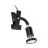 Eglo Clamp Parrini 1 Stahl Schwarz 4.5W 345lm - 830 Warmweiß | IP20 - Inkl. 1x GU10